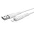 WiWU Wi-C042E A-L 2.4A Charging Cable USB - A to Lightning Data Transfer Cable 1M - White